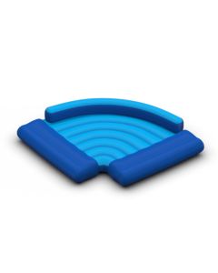 Union Dog Leg Corner, Aqua Blue