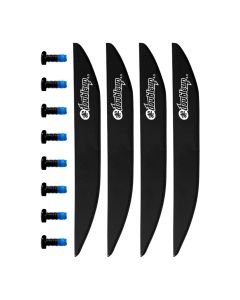 Double Up ABS .9" Delta Fin (4 Pack)
