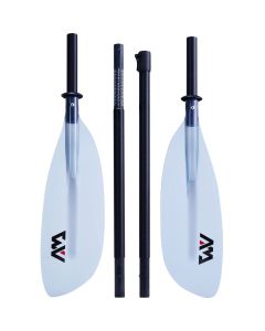 Aqua Marina KP-2  Adjustable Fiberglass Kayak Paddle (4 PCS) - Transparent Grey Blade